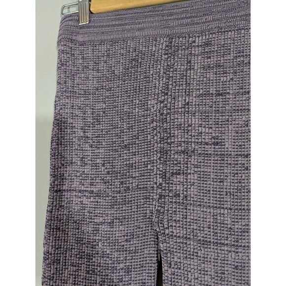 NWT Revolve Le Ore Women Rimini High-Rise Knit Flare Lilac Pants Sz S Boho Artsy - Picture 4 of 9